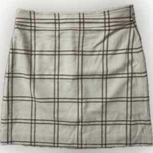 J.Crew Ivory Zip-Back Skirt